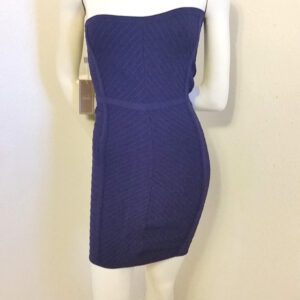 purple bandage dress