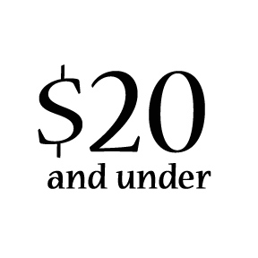 $20 and under
